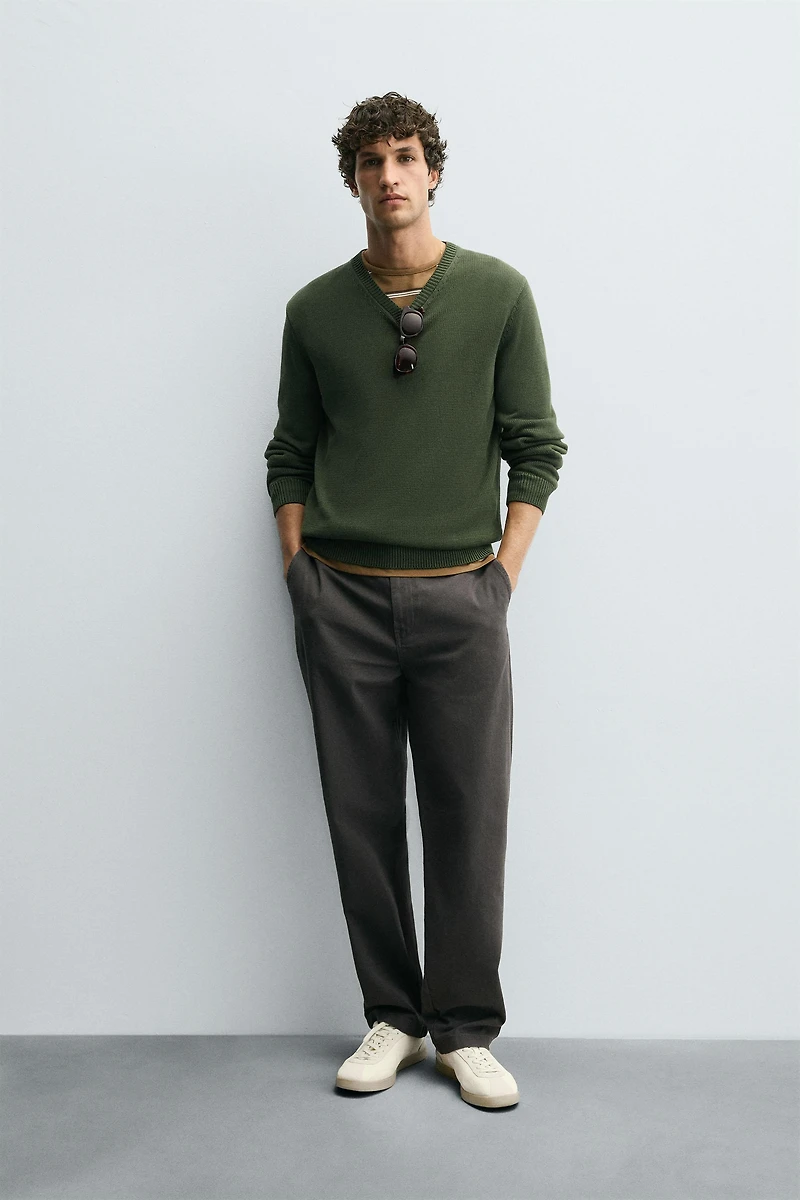 STRAIGHT FIT CHINO PANTS