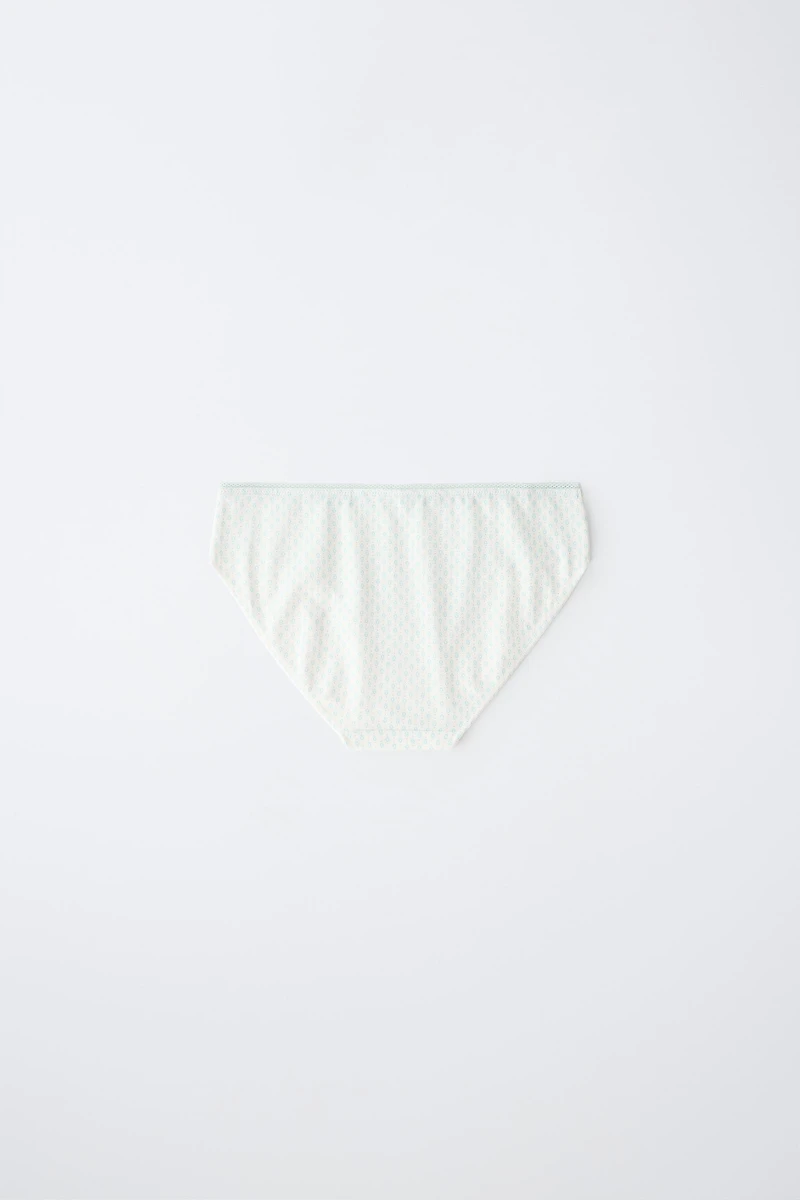 6-14 YEARS/ SIX-PACK OF GEOMETRIC PRINT UNDERWEAR
