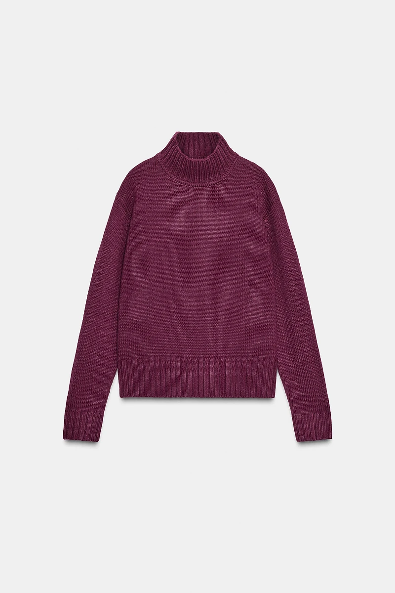 HIGH NECK KNIT JUMPER