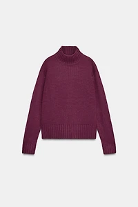 HIGH NECK KNIT JUMPER