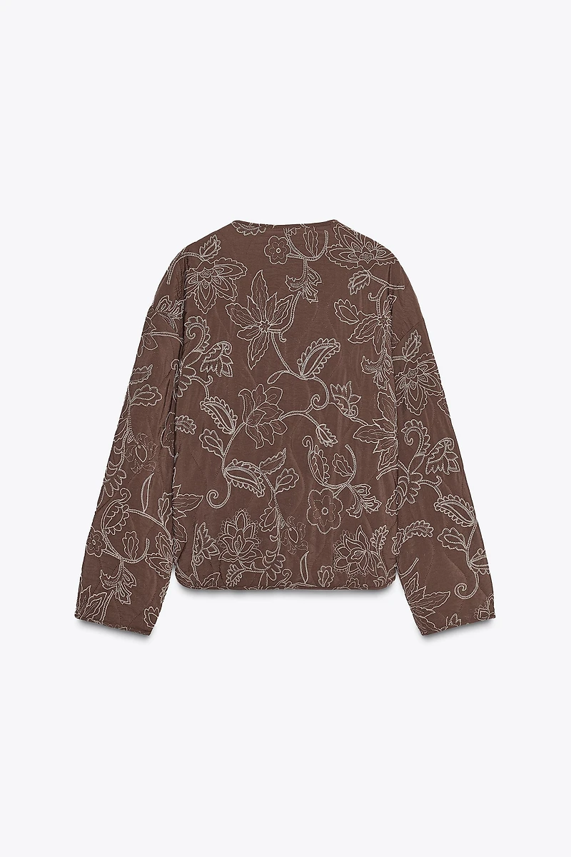 VESTE REMBOURRÉE BRODERIES GOMMÉES