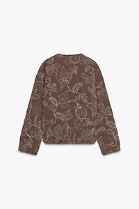 VESTE REMBOURRÉE BRODERIES GOMMÉES