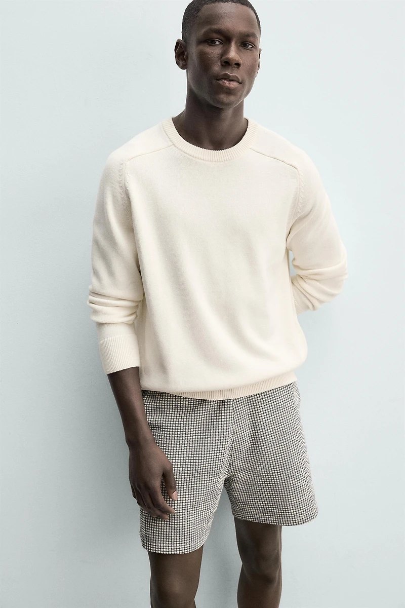 REGULAR FIT SEERSUCKER SHORTS
