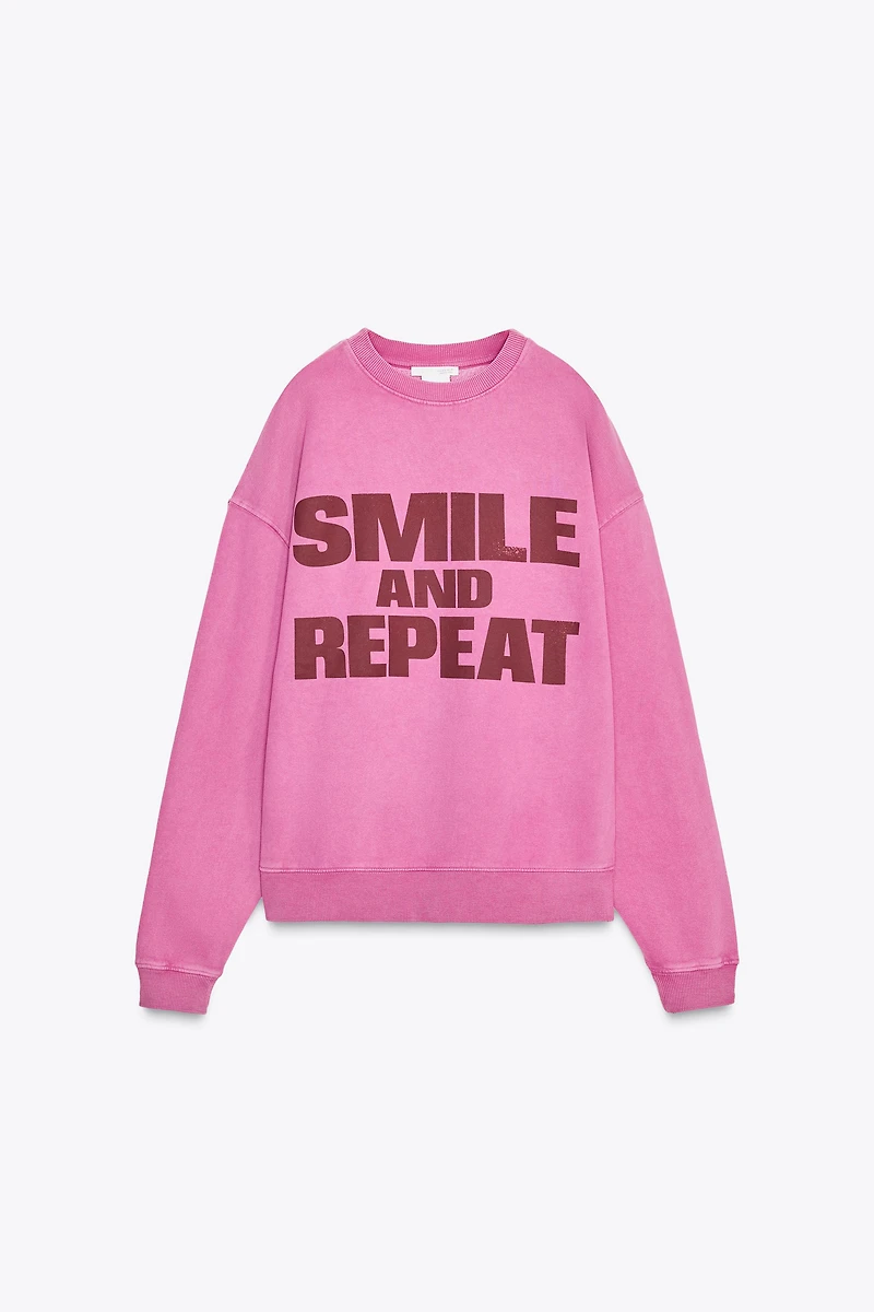 SWEAT DÉLAVÉ SMILEY®