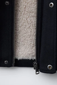 DUFFLE-COAT DOUBLURE EFFET MOUTON