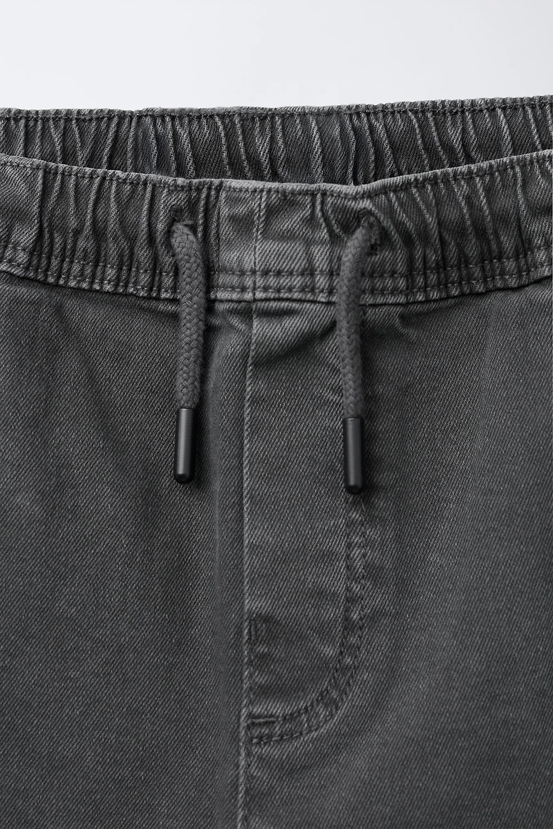 ELASTIC POCKET JOGGER PANTS
