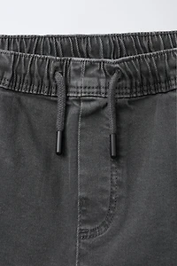 ELASTIC POCKET JOGGER PANTS