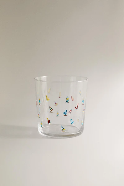 VERRE EN VERRE RECYCLABLE MOTIF
