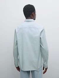 Denim slim-fit shirt