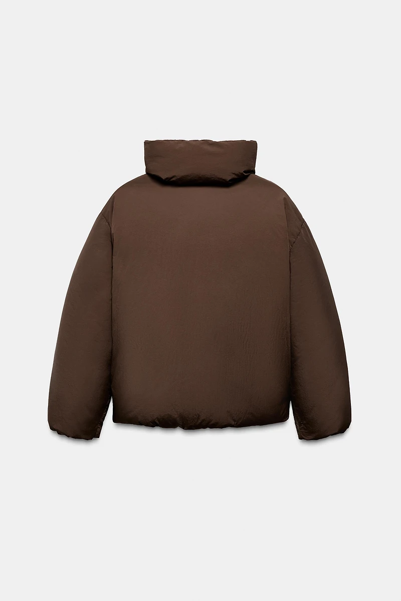 SHORT WATER AND WIND PROTECTION PUFFER ANORAK