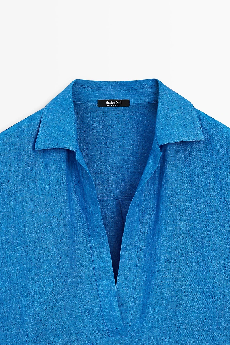 100% linen flowing blouse