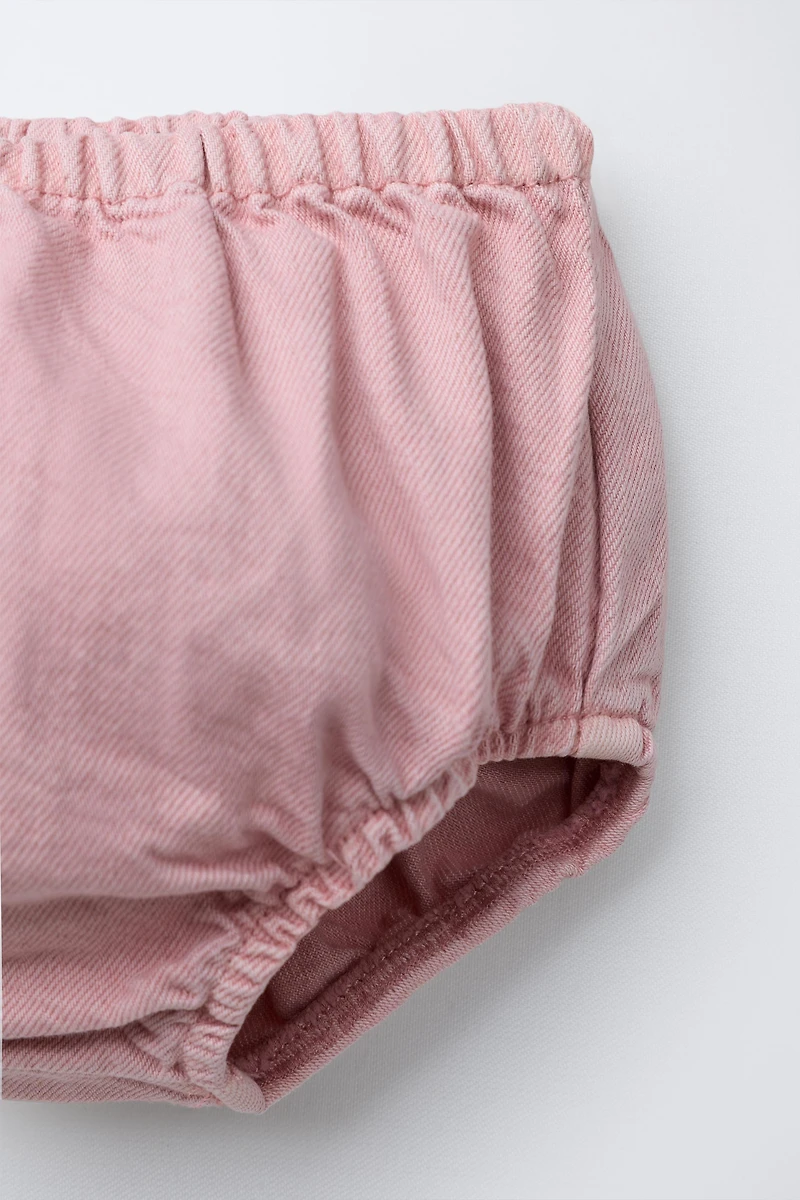 ROBE-SALOPETTE EN SERGE CULOTTE CŒURS