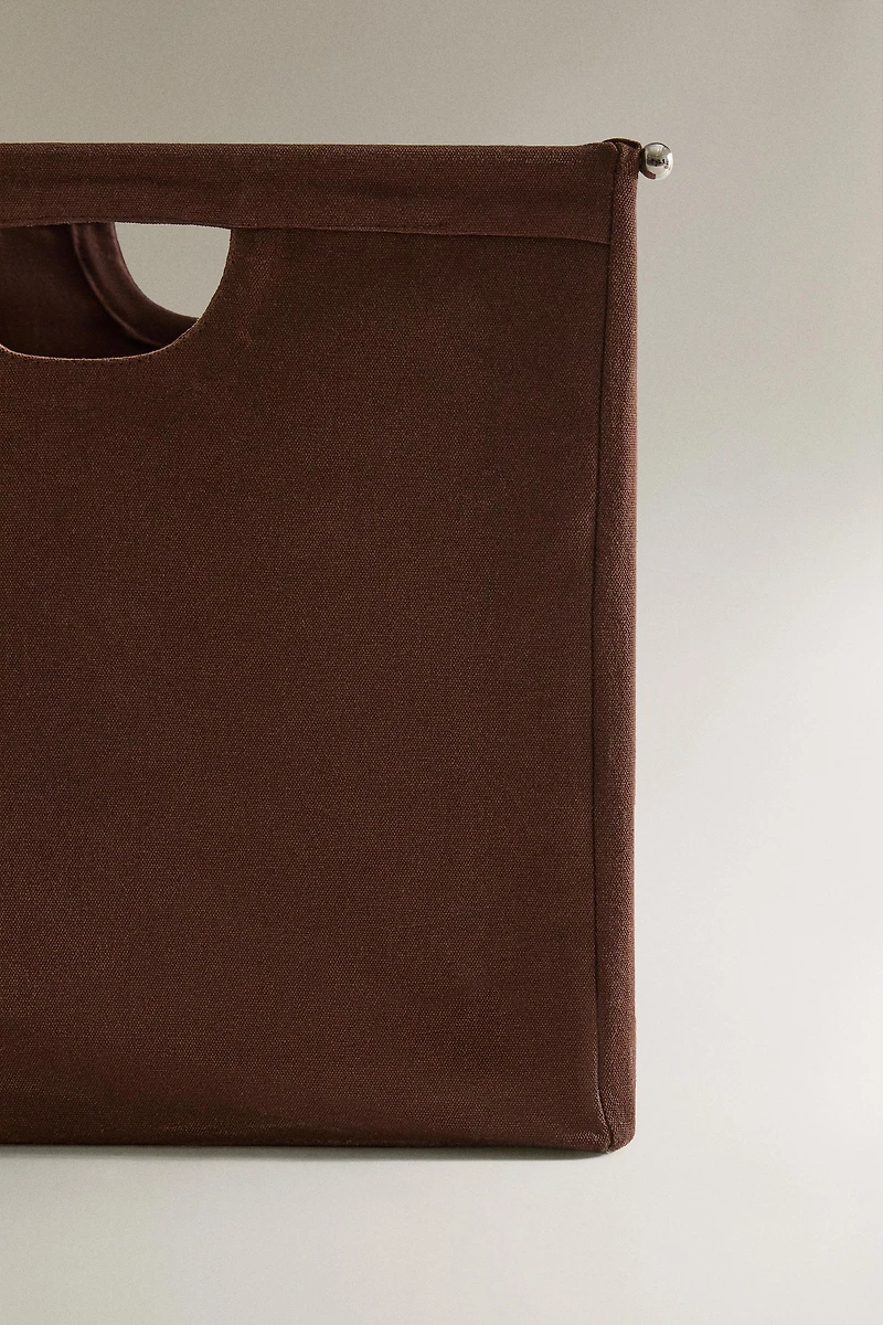 PANIER À BÛCHES EN TOILE