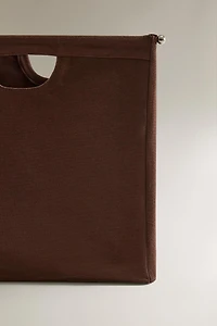 PANIER À BÛCHES EN TOILE