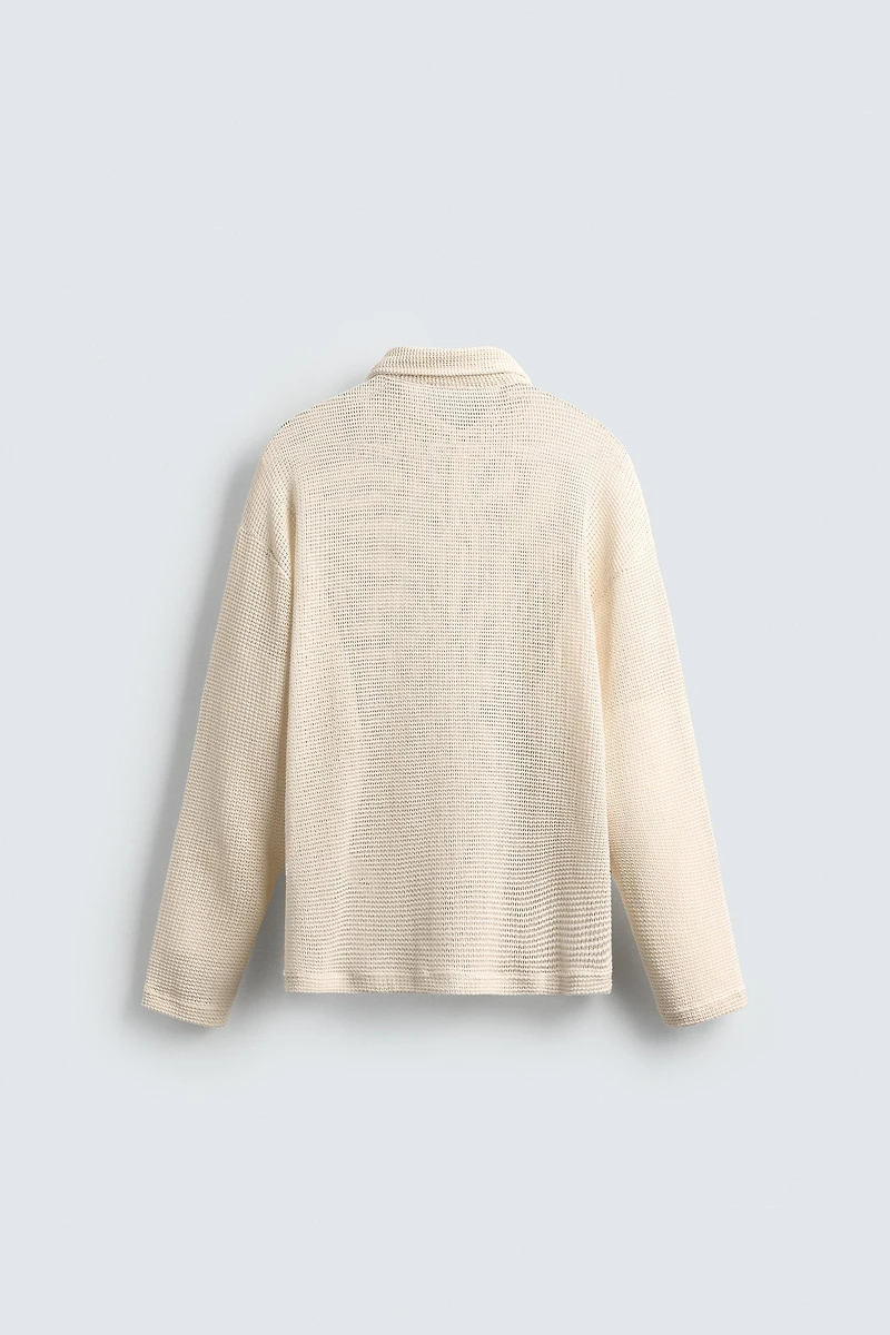 OPEN WEAVE SHIRT