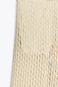 METALLIC THREAD PANTS