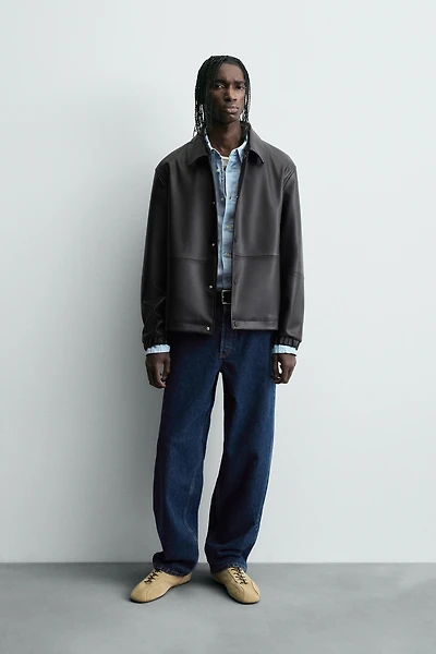 FAUX LEATHER JACKET