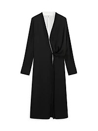 Robe fluide croisée à nouer - STUDIO