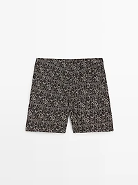 Abstract print swimsuit
