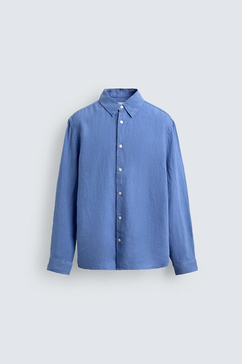 CHEMISE REGULAR FIT 100% LIN