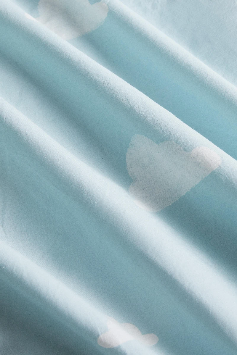 CHILDREN'S CLOUD PRINT DUVET COVER