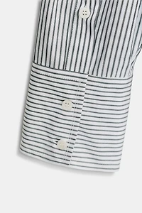 CHEMISE EN POPELINE À RAYURES FOULARD