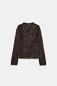 DEVORÉ RUFFLE BLOUSE