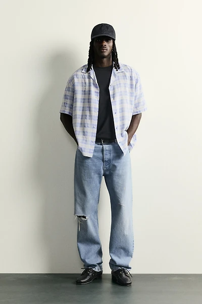 CHEMISE EN JACQUARD À CARREAUX