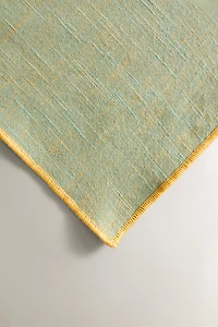 NAPPE COTON BRODERIE CONTRASTANTE