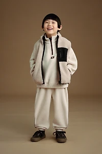 PIPED TRIM FLEECE JOGGER PANTS