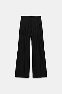 PANTALON TAILLE HAUTE AVEC LIN ZW COLLECTION