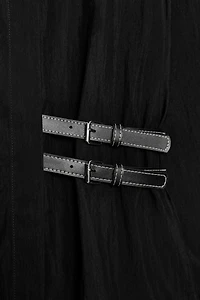 POPLIN SHIRT WITH TABS