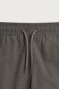 PLAID TEXTURED LONG SWIMSUIT