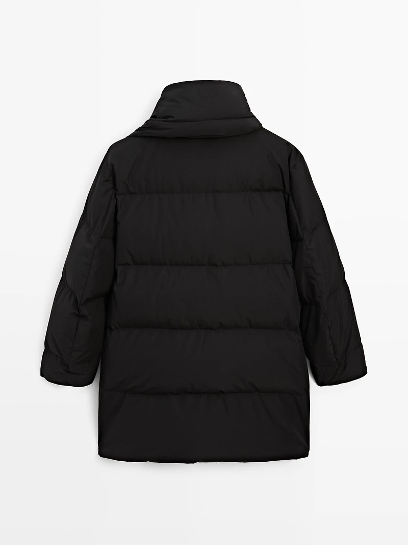 Water-repellent puffer jacket