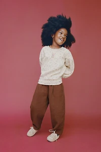 BAGGY TOPSTITCHED PANTS