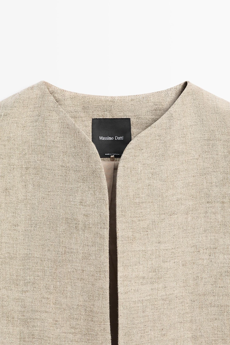 Bomber jacket with flecked detail