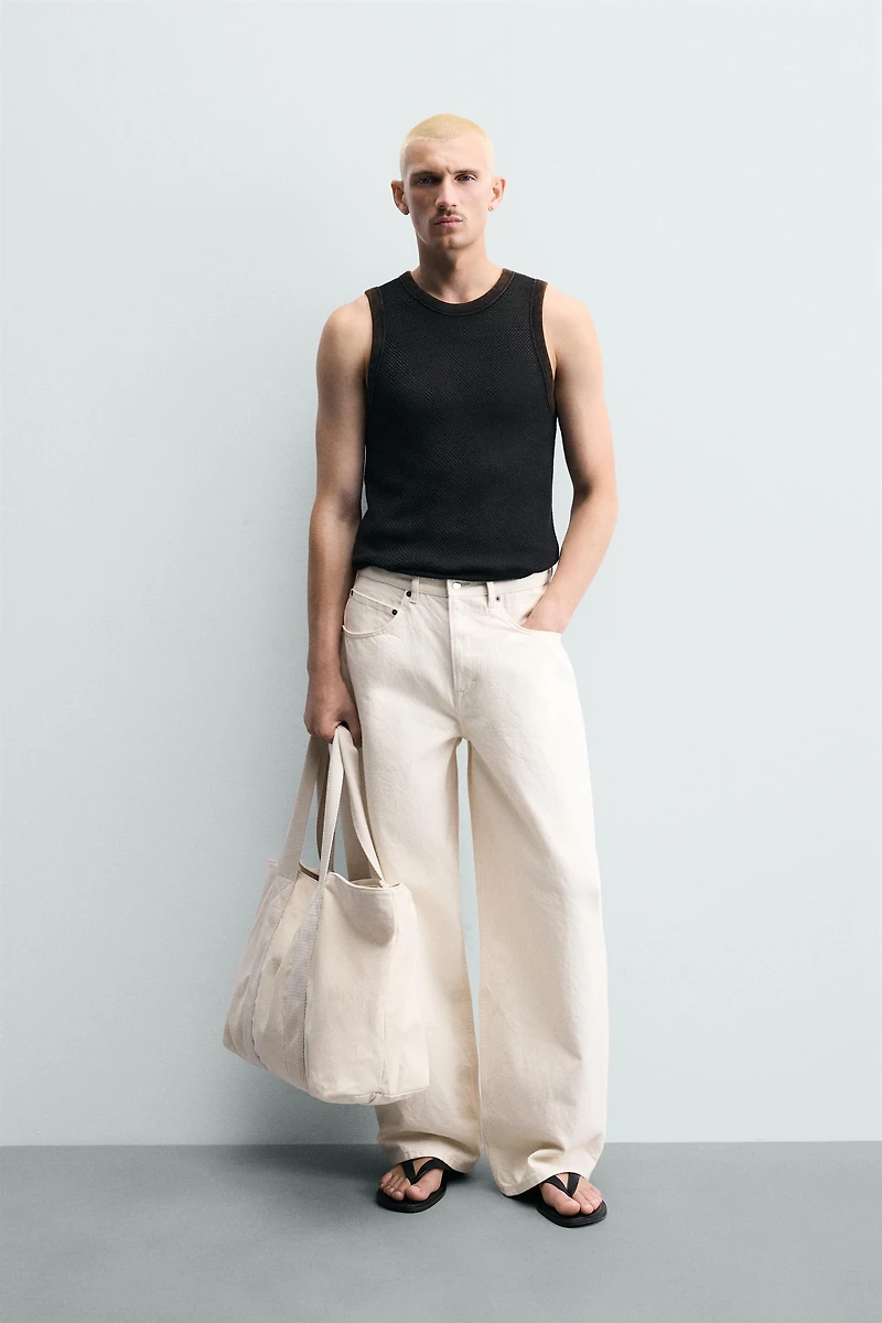 OPEN-KNIT TANK TOP
