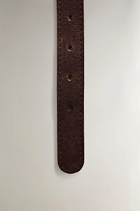 COLLIER CUIR TRESSE CHIENS