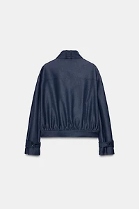 HIGH-COLLAR BOMBER JACKET
