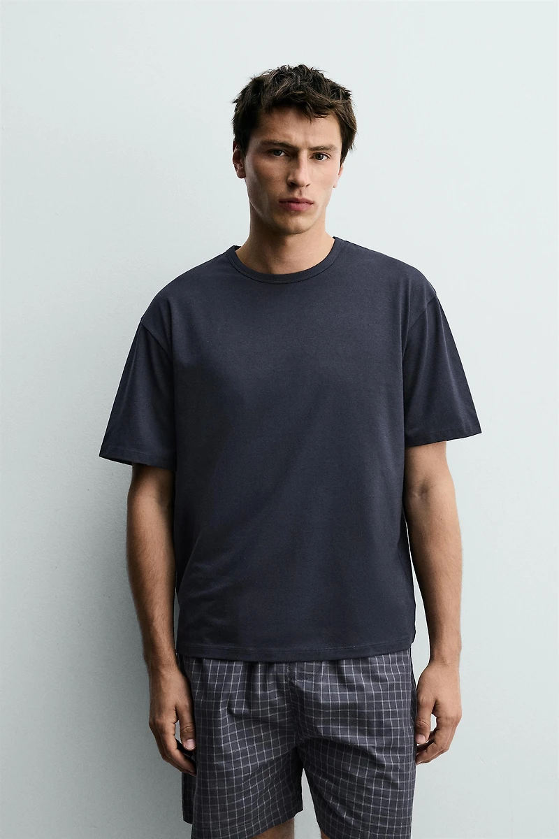 PLAID BERMUDA PAJAMA SET