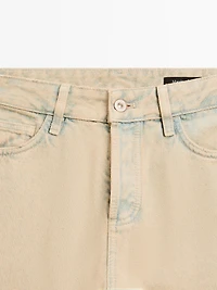 Jean large mid-rise coton