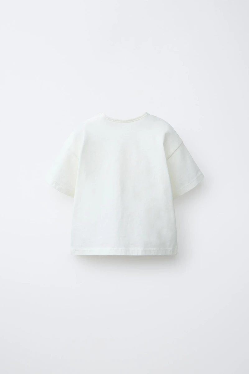 RUFFLY EMBROIDERED CHICK T-SHIRT