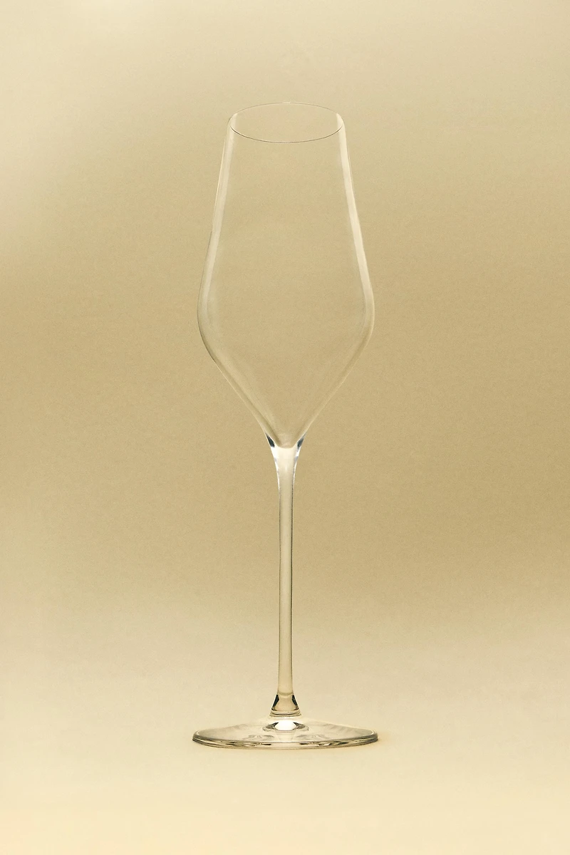 PLAIN CRYSTALLINE FLUTE GLASS