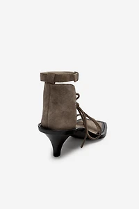 LEATHER HEELED SANDALS - THE ITEM ZARA WOMAN