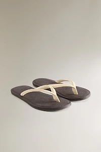 LEATHER STRAP SANDALS