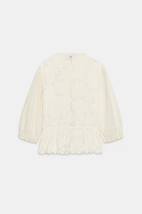 ROMANTIC COMBINATION KNIT JACKET