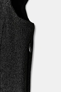 ROBE BOUCLÉ À MANCHES BOUFFANTES