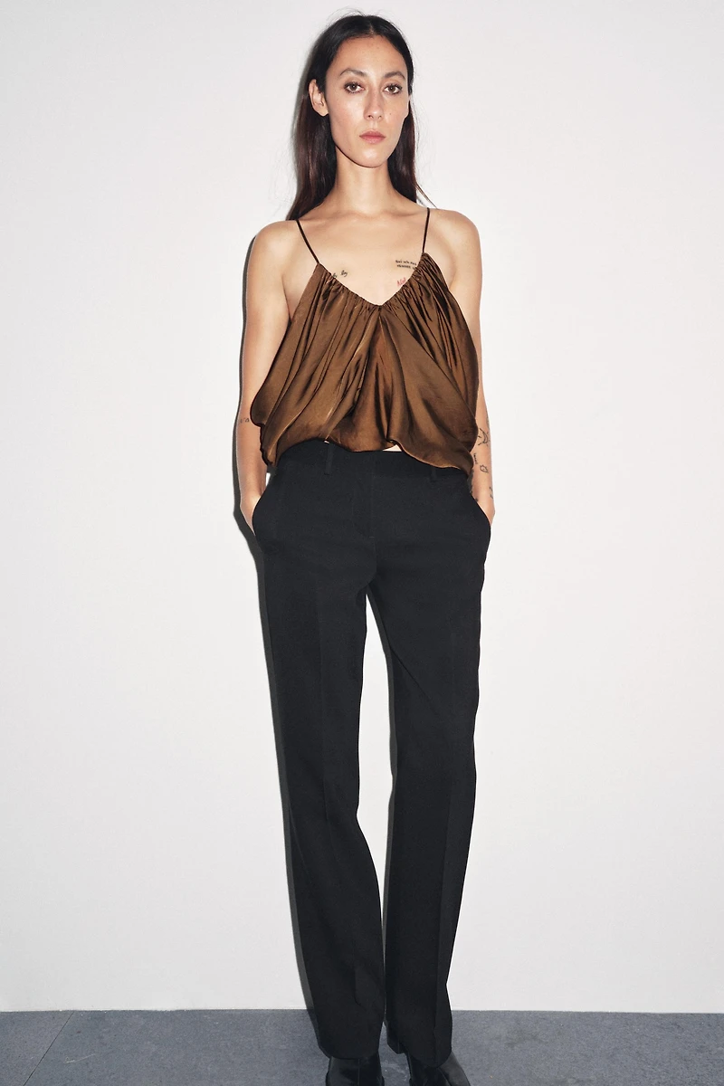 TOP DRAPÉ SATINÉ ZW COLLECTION