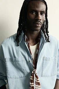 LONG MIXED PRINT BANDANA