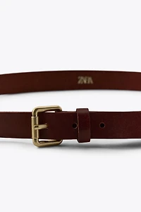 LEATHER MULTI-POSITION BUCKLE BELT